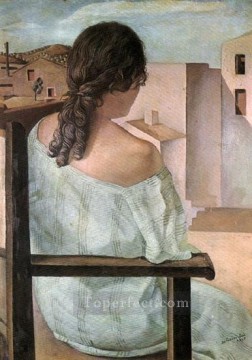 Chica de atrás 1925 Surrealista Pinturas al óleo